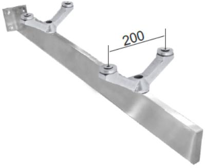 Bigger and Heavier Glass Wall Mounted Canopy Fitting Pair