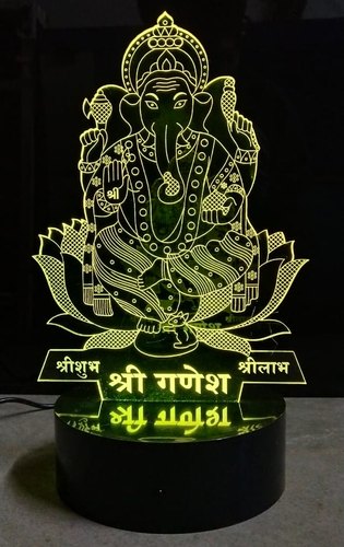 Acrylic Ganesha Night Lamp