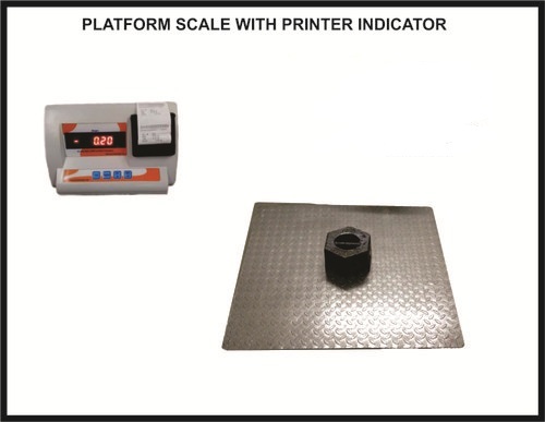 900x900 Heavy Duty Platform Scales 500 Kg With Printer Indicator