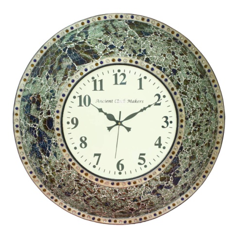 Iron & Mosaic Wall Clock