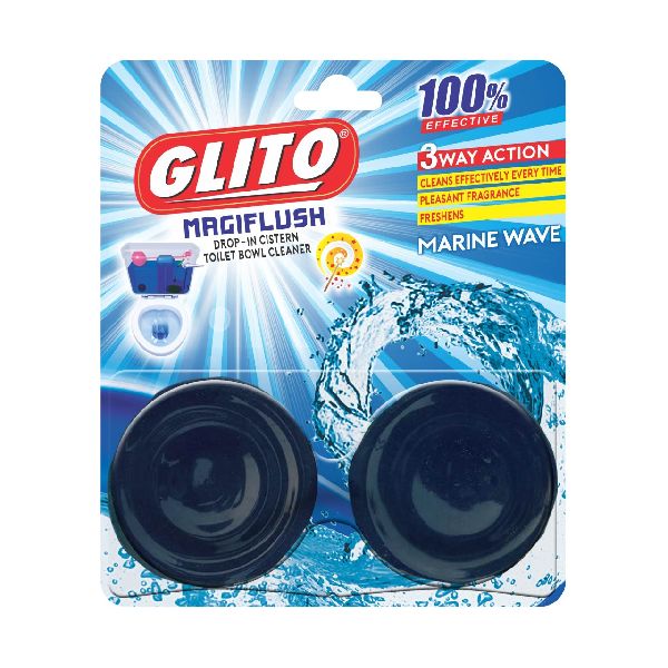 Glito Magiflush Tabs In-Cistern Toilet Bowl Cleaner- Marine Wave