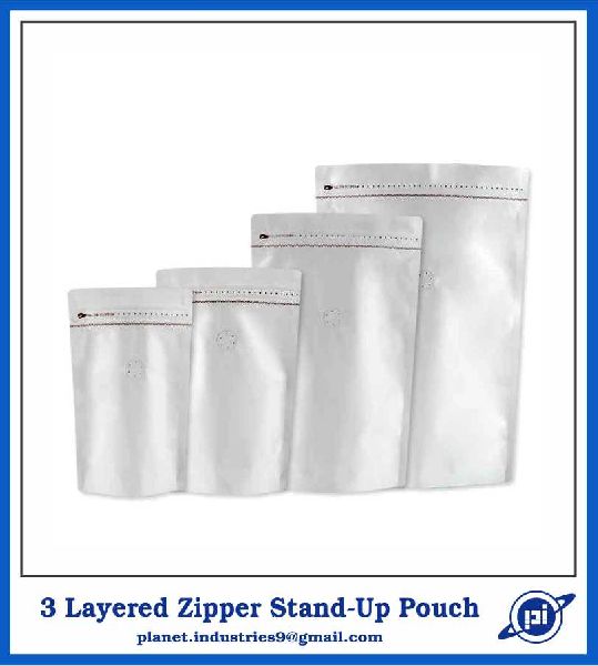 3 Layer Stand Up Zipper Pouch