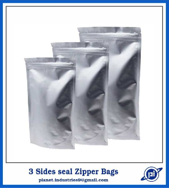 3 Side Seal Zipper Bag