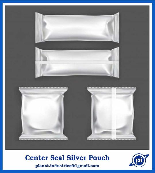 Center Seal Silver Pouch