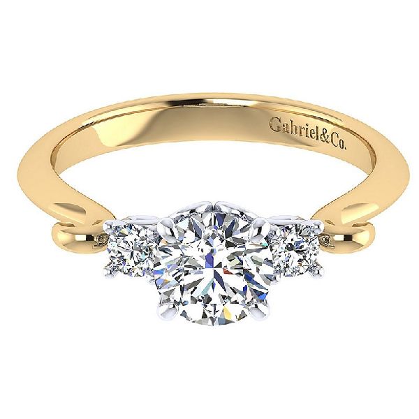 Moissanite Diamond Ring with 14 k Gold