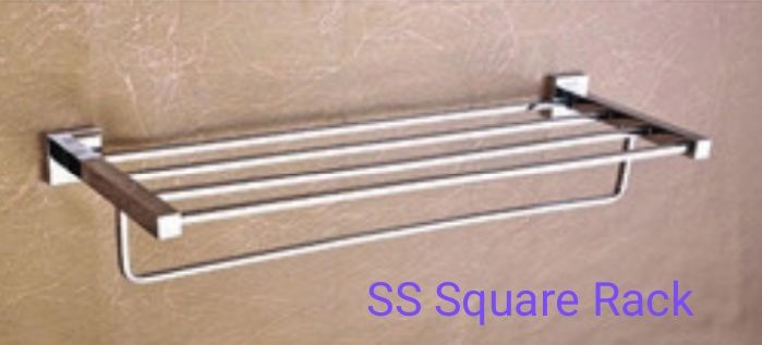 Stainless Steel Square Bathroom Shelf