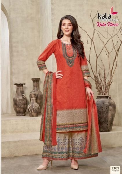 Kala Plazo Karachi Style Printed Cotton 