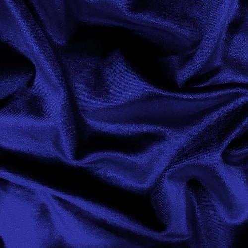 Blue Cotton Velvet Fabric