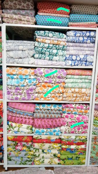 Jaipur Sanganeri Block Printed Fabric