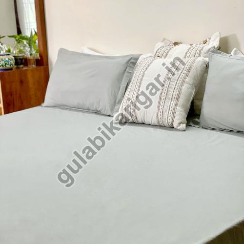 Cotton Satin Light Grey Bedsheets