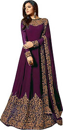 Dark Purple Long Gown