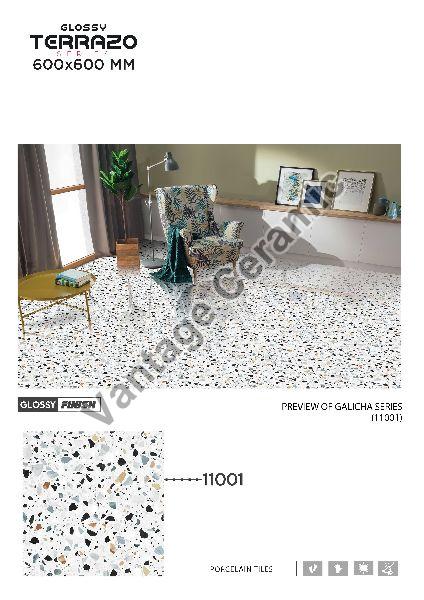 Glossy Terrazo Series Porcelain Floor Tiles