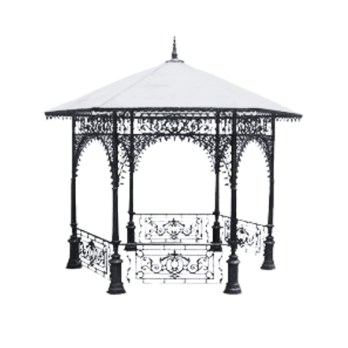 Octagonal Shape Cast Iron Architect Gazebo