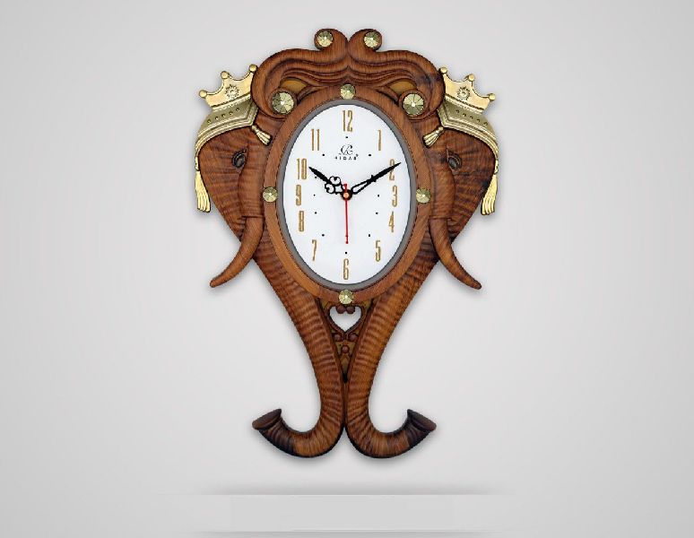 Elephant Head Wall Clock