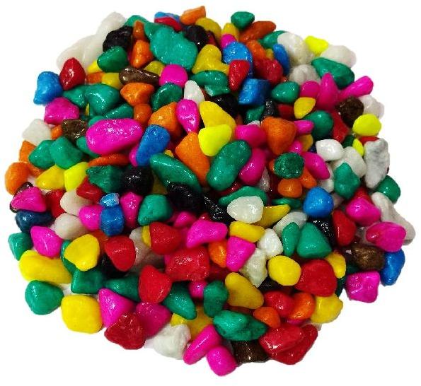 Colored Dyed Pebbles