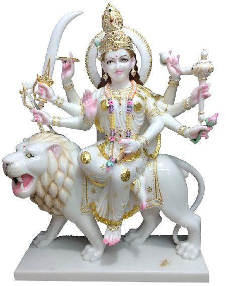 Marble Durga Mata Statue