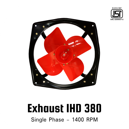 Single Phase IHD 380 Heavy Duty Exhaust Fan