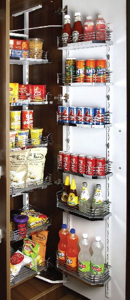 6 Layer Wood & Wire Pantry Unit