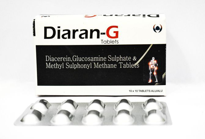 Diacerin 50mg + Glucosamine750mg + MSM 250mg Tablet