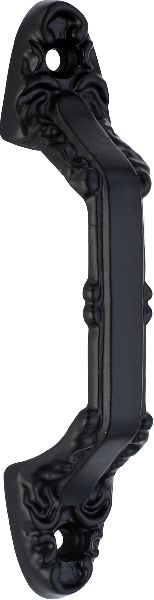 Antique black cast iron door handle