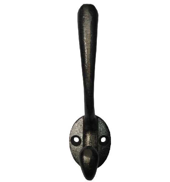 Lacquered cast iron simple coat hook