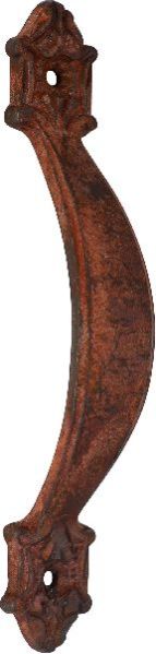 Rust cast iron pull handles