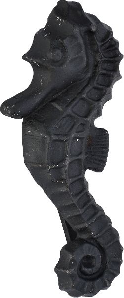 Seahorse shaped cast iron door knocker