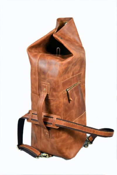 Leather Military Duffle Bag