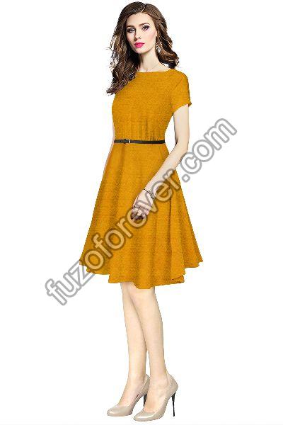 Yellow Isha 211 Designer Dress