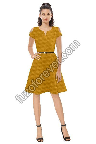Yellow Isha 292 Designer Dress