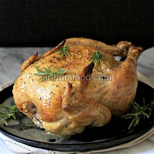 Roasted and Stuffed Whole Chicken