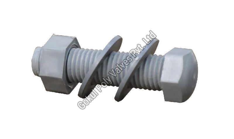 Polypropylene Nut and Bolt with Double Washer