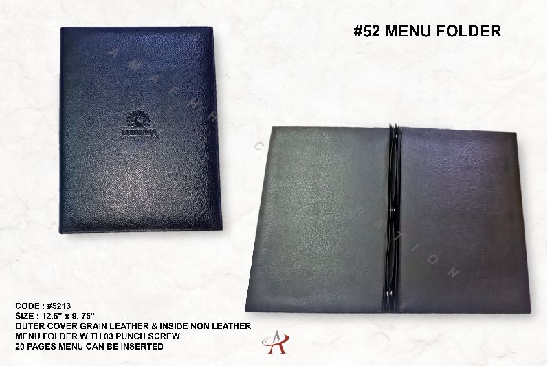 Leather Menu Folder