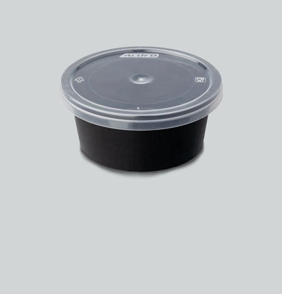 100ml Black Plastic Container