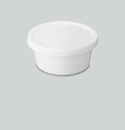 100ml White Plastic Container