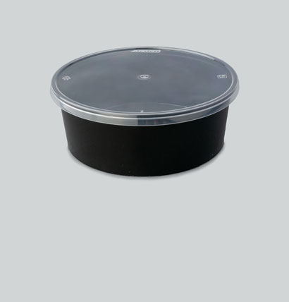 750ml Black Plastic Container