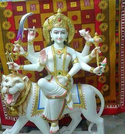 Marble Durga Maa Statue