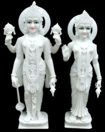 Marble Laxmi Narayan Statue