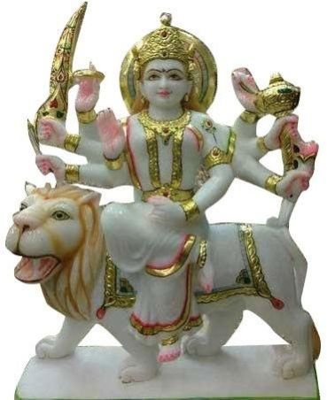 Marble Maa Durga Statue