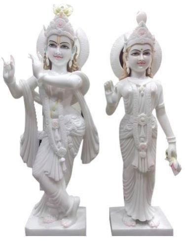 Marble Radha Krishna Statue