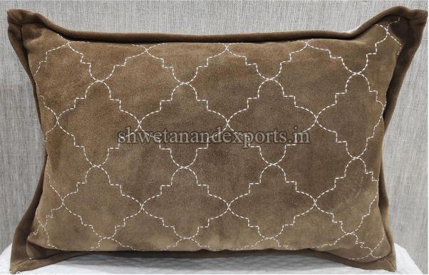 Suede Brown Cushion Cover