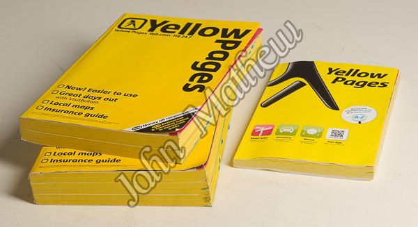 Over Issue Yellow Phone Books