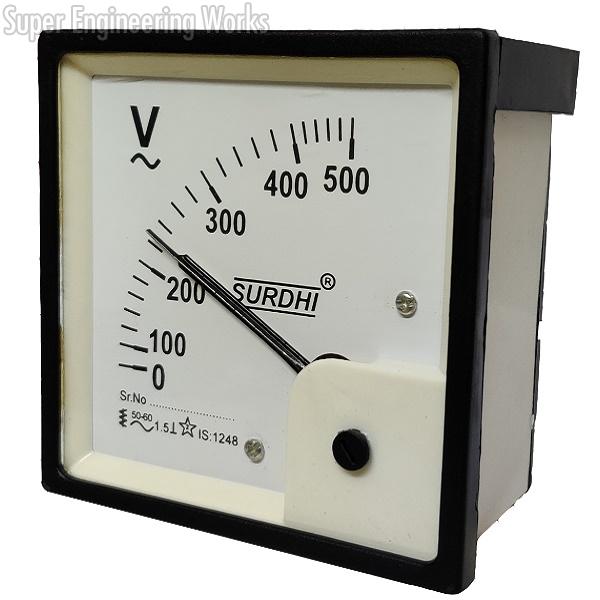 Analogue Voltmeter and Ammeter AC with movement 90