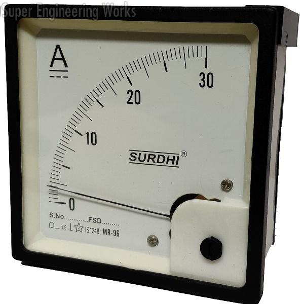 SR-72-96AD Analogue Voltmeter and Ammeter