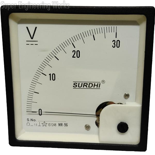 Analogue Voltmeter and Ammeter DC with Movement 90