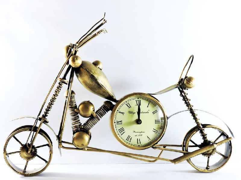 Motorcycle Shaped Table Clock