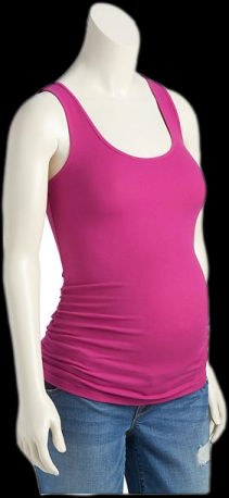 All Purpose Maternity Tank Top with a Crew Neck