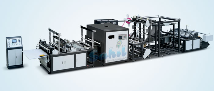 Fully Automatic Non Woven Handle Bag Making Machine