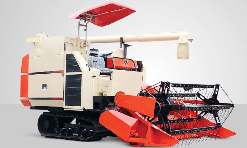 Track Combined Harvester Full Feed 88 Hp