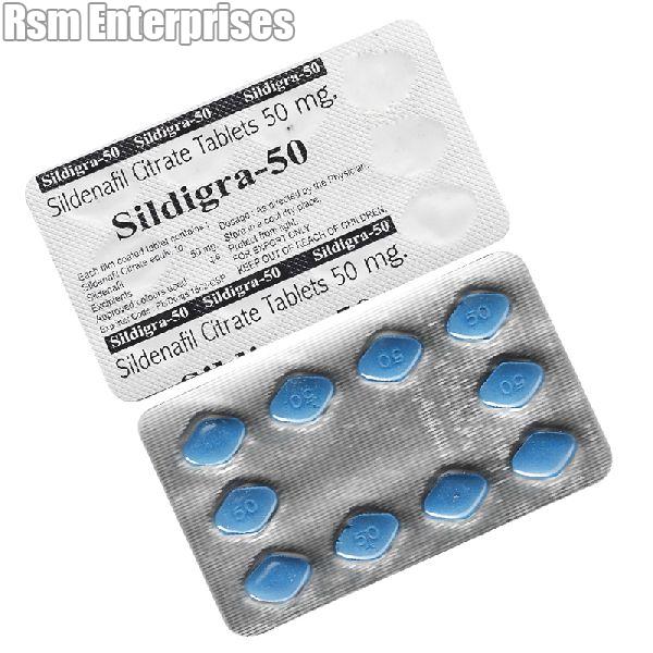 Sildigra-50 Tablets (Sildenafil Citrate 50mg)